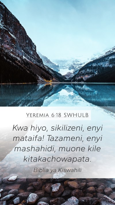 Yeremia 6:18 SWHULB Bible Verse Image