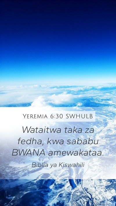 Yeremia 6:30 SWHULB Bible Verse Image