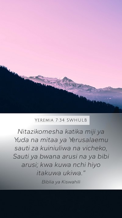 Yeremia 7:34 SWHULB Bible Verse Image