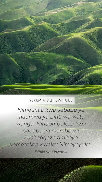 Yeremia 8:21 SWHULB Bible Verse Image