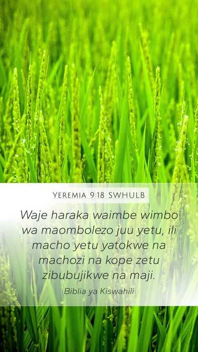 Yeremia 9:18 SWHULB Bible Verse Image