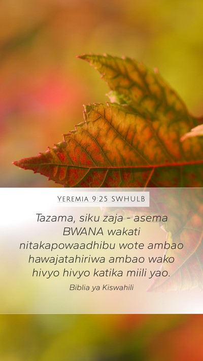 Yeremia 9:25 SWHULB Bible Verse Image