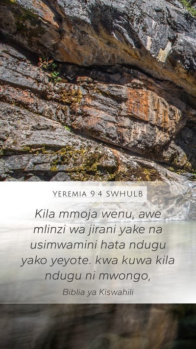 Yeremia 9:4 SWHULB Bible Verse Image