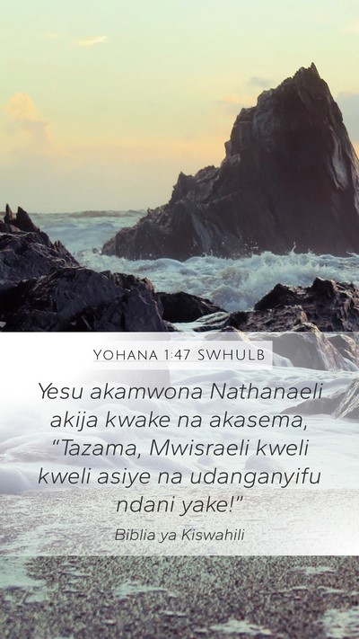 Yohana 1:47 SWHULB Bible Verse Image