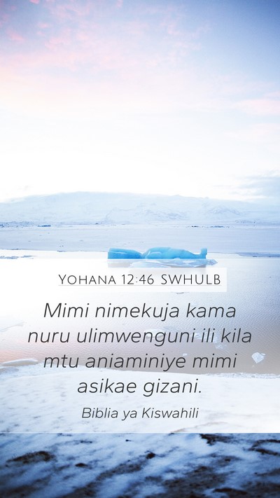 Yohana 12:46 SWHULB Bible Verse Image