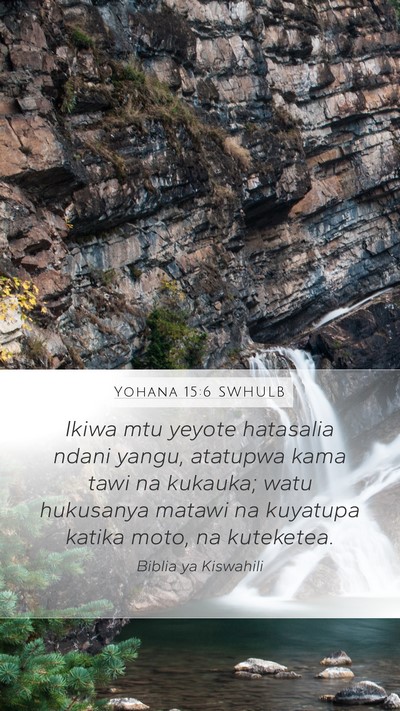 Yohana 15:6 SWHULB Bible Verse Image