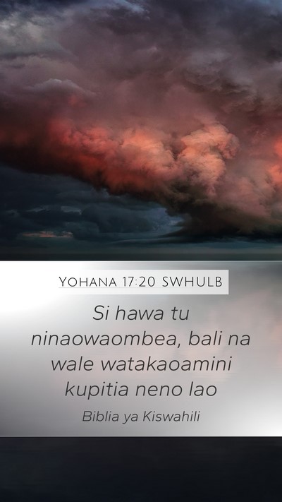 Yohana 17:20 SWHULB Bible Verse Image