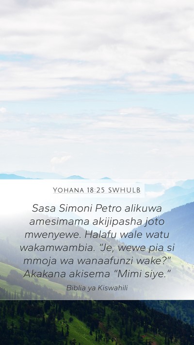 Yohana 18:25 SWHULB Bible Verse Image