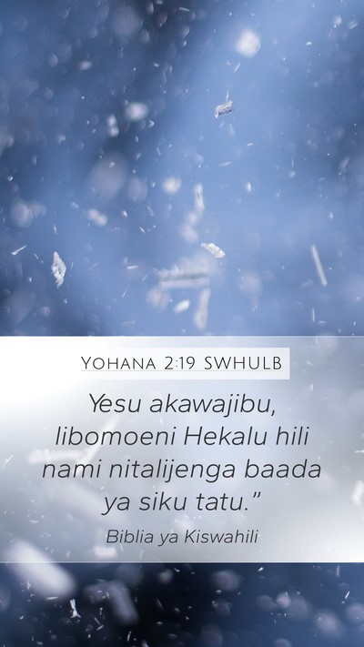 Yohana 2:19 SWHULB Bible Verse Image