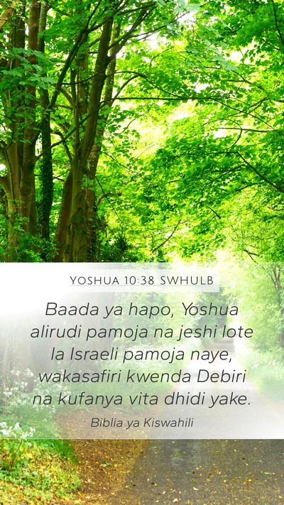 Yoshua 10:38 SWHULB Bible Verse Image