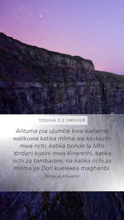 Yoshua 11:2 SWHULB Bible Verse Image
