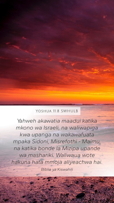 Yoshua 11:8 SWHULB Bible Verse Image