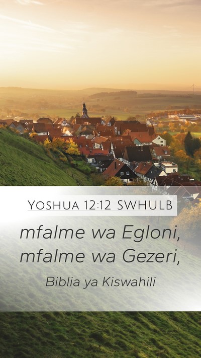Yoshua 12:12 SWHULB Bible Verse Image