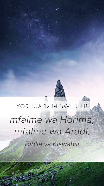 Yoshua 12:14 SWHULB Bible Verse Image