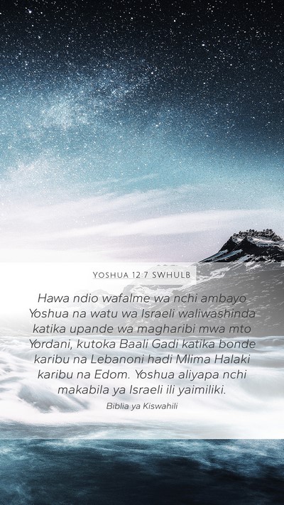 Yoshua 12:7 SWHULB Bible Verse Image