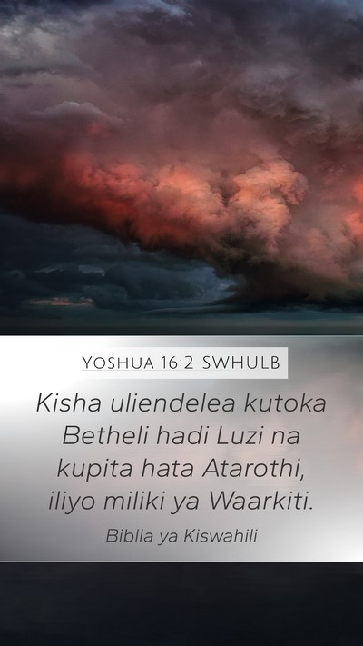 Yoshua 16:2 SWHULB Bible Verse Image