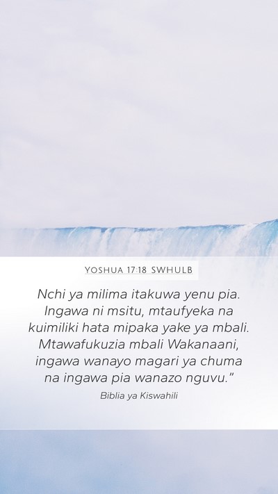 Yoshua 17:18 SWHULB Bible Verse Image