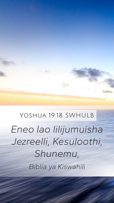 Yoshua 19:18 SWHULB Bible Verse Image