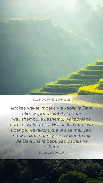 Yoshua 19:47 SWHULB Bible Verse Image