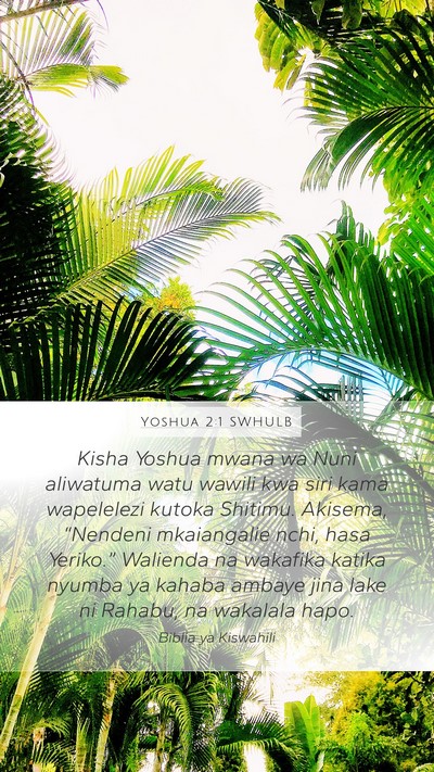 Yoshua 2:1 SWHULB Bible Verse Image