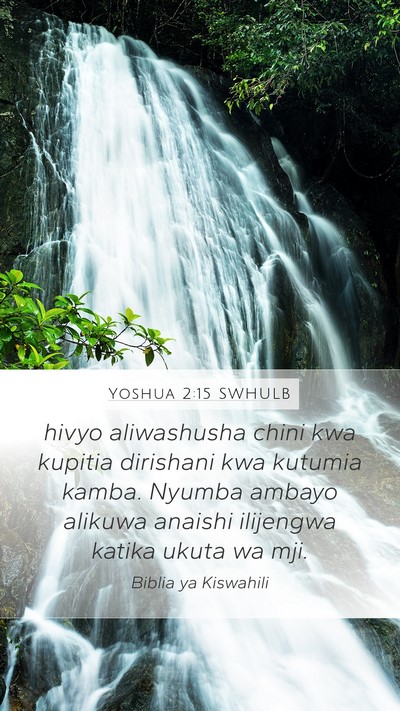 Yoshua 2:15 SWHULB Bible Verse Image