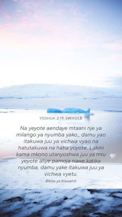 Yoshua 2:19 SWHULB Bible Verse Image