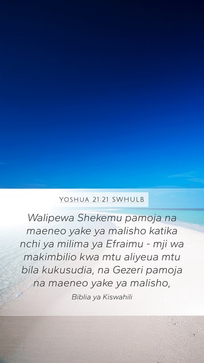 Yoshua 21:21 SWHULB Bible Verse Image