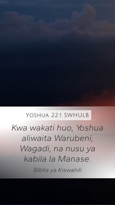 Yoshua 22:1 SWHULB Bible Verse Image