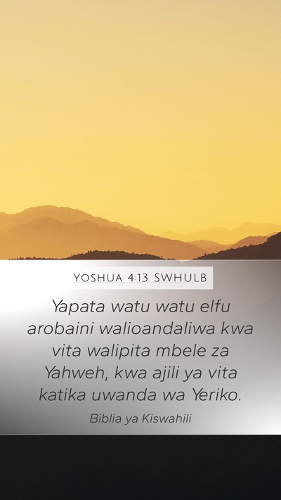Yoshua 4:13 SWHULB Bible Verse Image