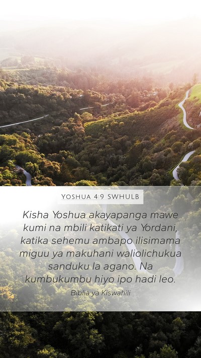 Yoshua 4:9 SWHULB Bible Verse Image
