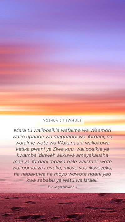 Yoshua 5:1 SWHULB Bible Verse Image