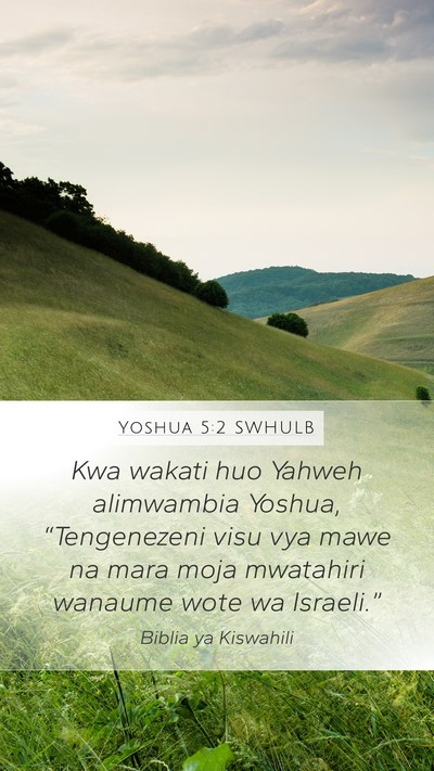 Yoshua 5:2 SWHULB Bible Verse Image