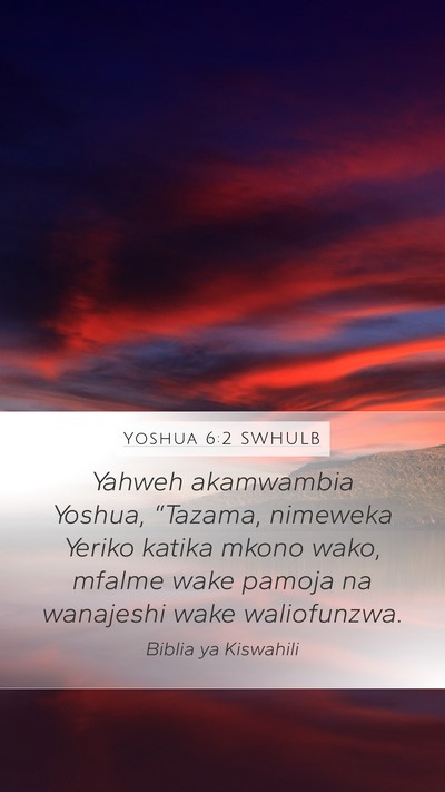 Yoshua 6:2 SWHULB Bible Verse Image