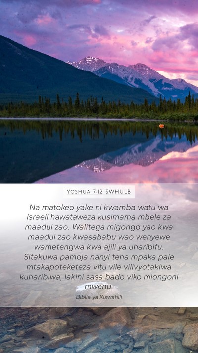 Yoshua 7:12 SWHULB Bible Verse Image