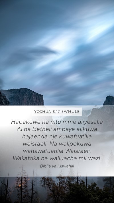 Yoshua 8:17 SWHULB Bible Verse Image