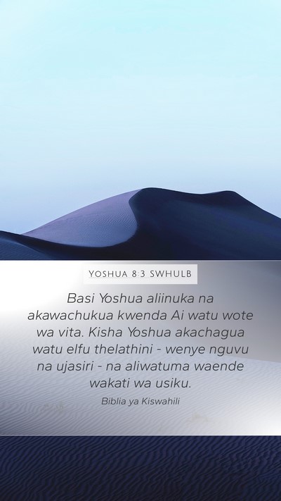 Yoshua 8:3 SWHULB Bible Verse Image