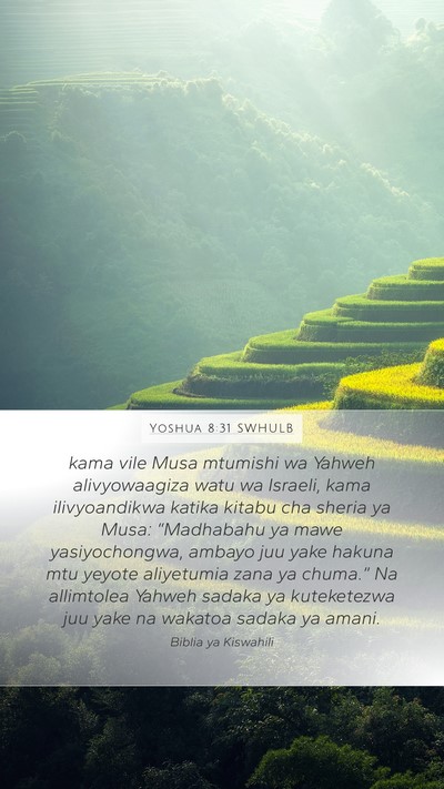 Yoshua 8:31 SWHULB Bible Verse Image