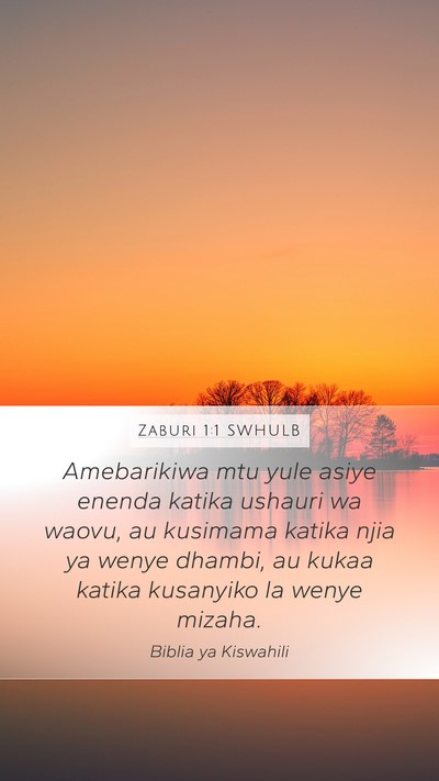 Zaburi 1:1 SWHULB Bible Verse Image