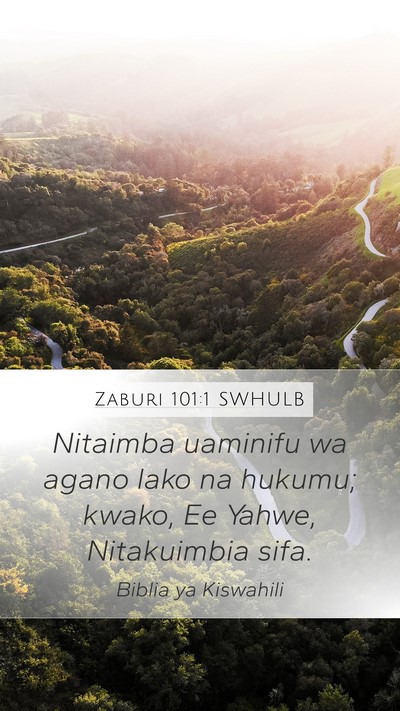 Zaburi 101:1 SWHULB Bible Verse Image