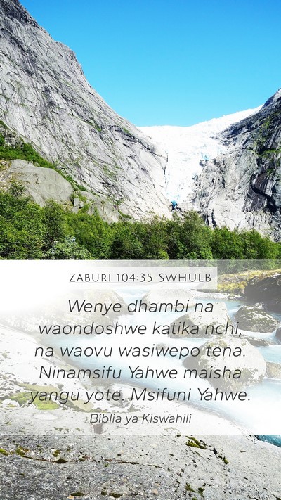 Zaburi 104:35 SWHULB Bible Verse Image