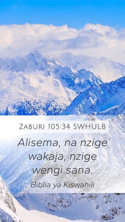 Zaburi 105:34 SWHULB Bible Verse Image