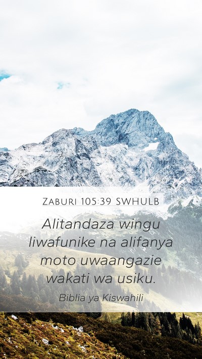 Zaburi 105:39 SWHULB Bible Verse Image