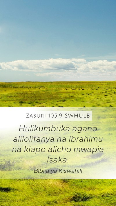 Zaburi 105:9 SWHULB Bible Verse Image