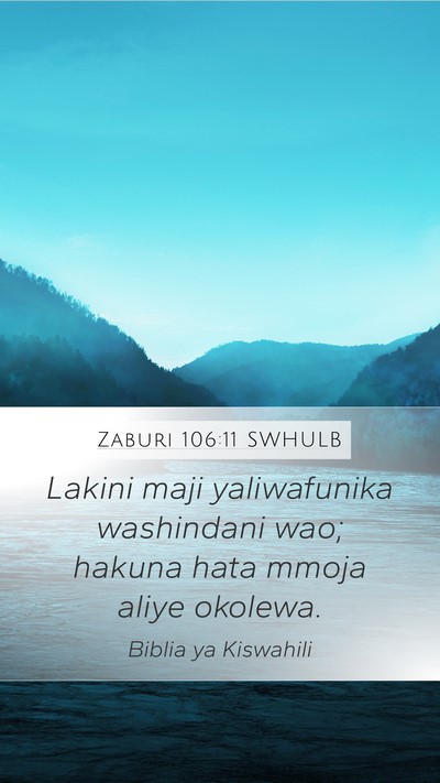 Zaburi 106:11 SWHULB Bible Verse Image