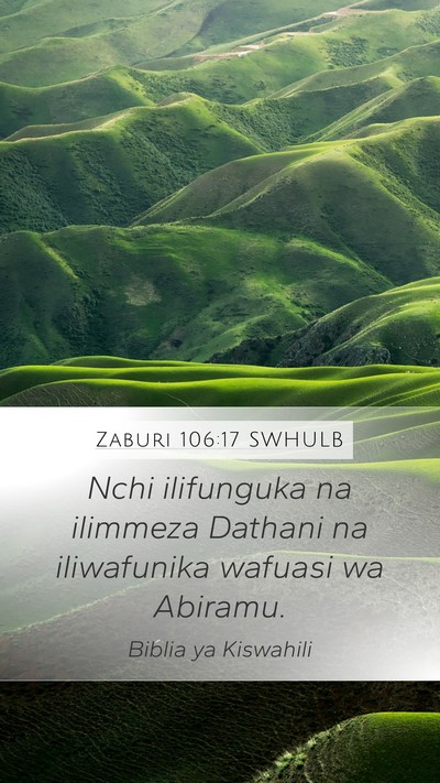 Zaburi 106:17 SWHULB Bible Verse Image
