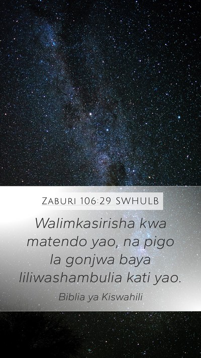 Zaburi 106:29 SWHULB Bible Verse Image