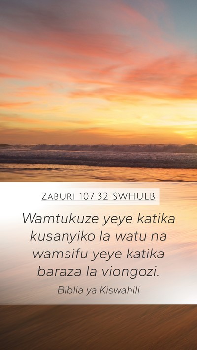 Zaburi 107:32 SWHULB Bible Verse Image