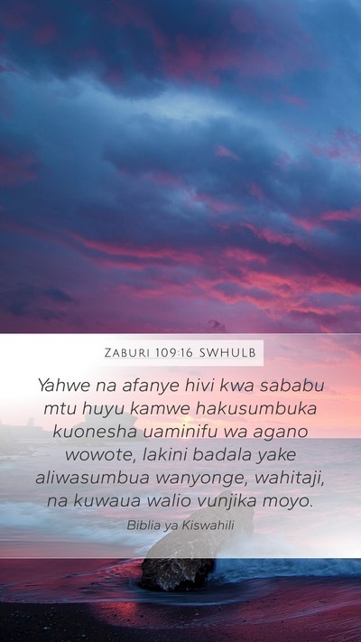 Zaburi 109:16 SWHULB Bible Verse Image
