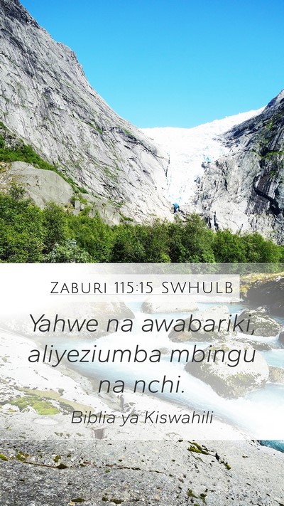 Zaburi 115:15 SWHULB Bible Verse Image