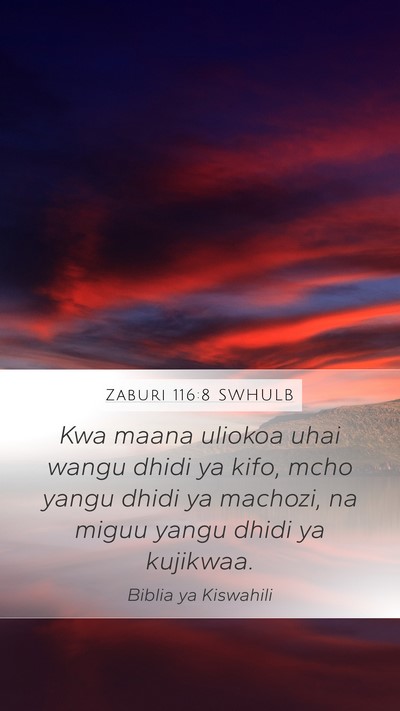 Zaburi 116:8 SWHULB Bible Verse Image